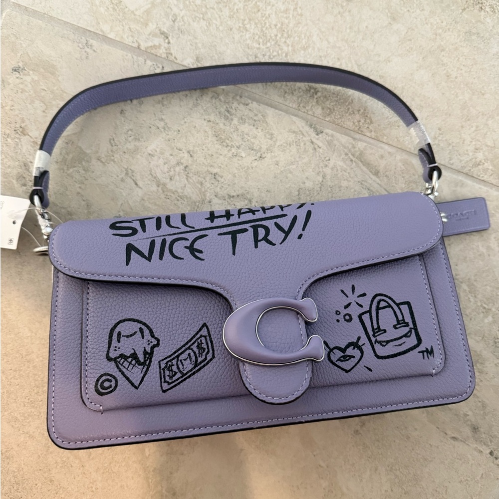 Coach tabby 26 Purple with grafitti brand new with tags